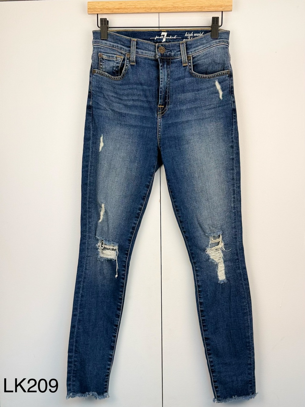 7 For All Mankind High Waist Ankle Gwenevere Jeans 27